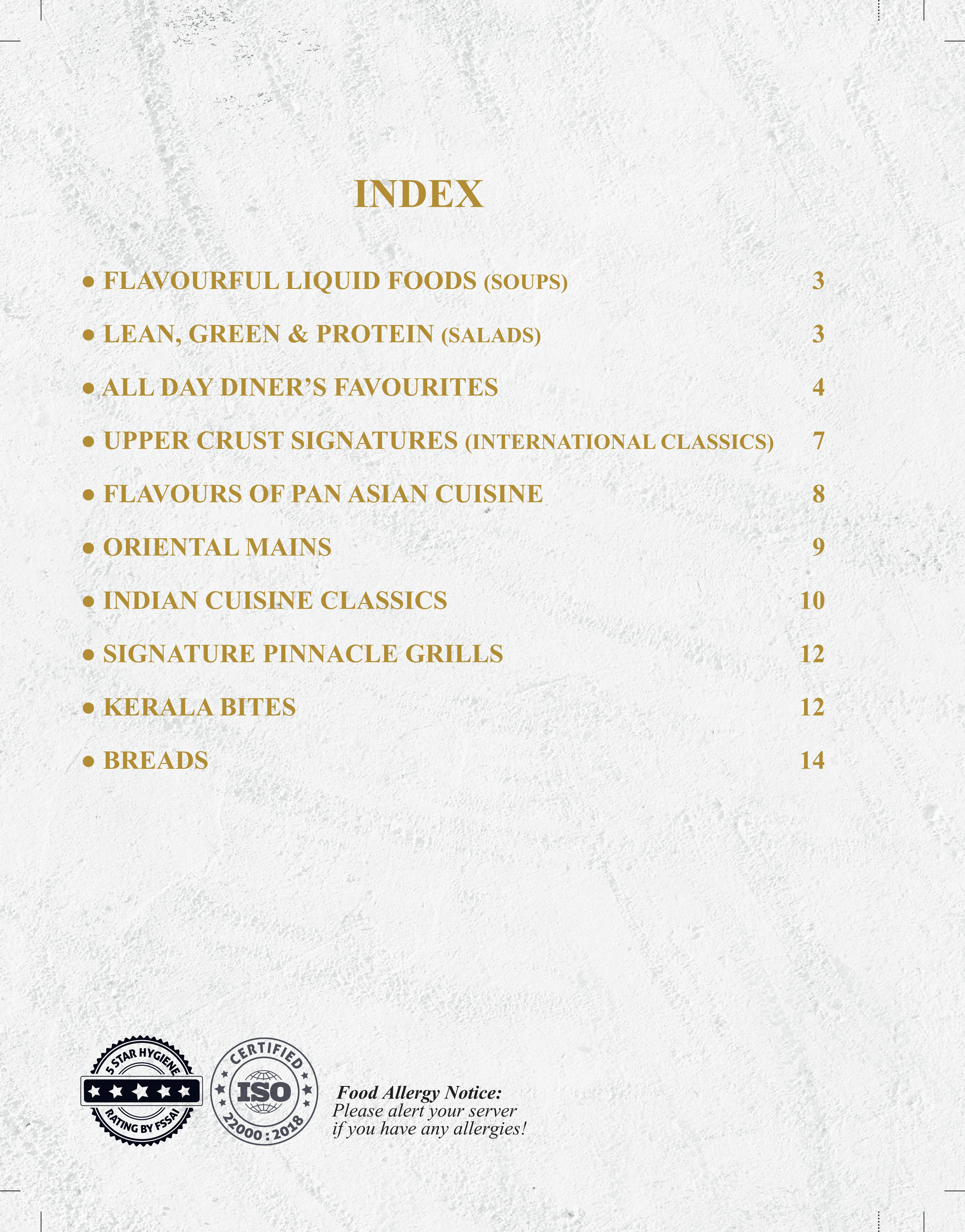 UpperCrust menu