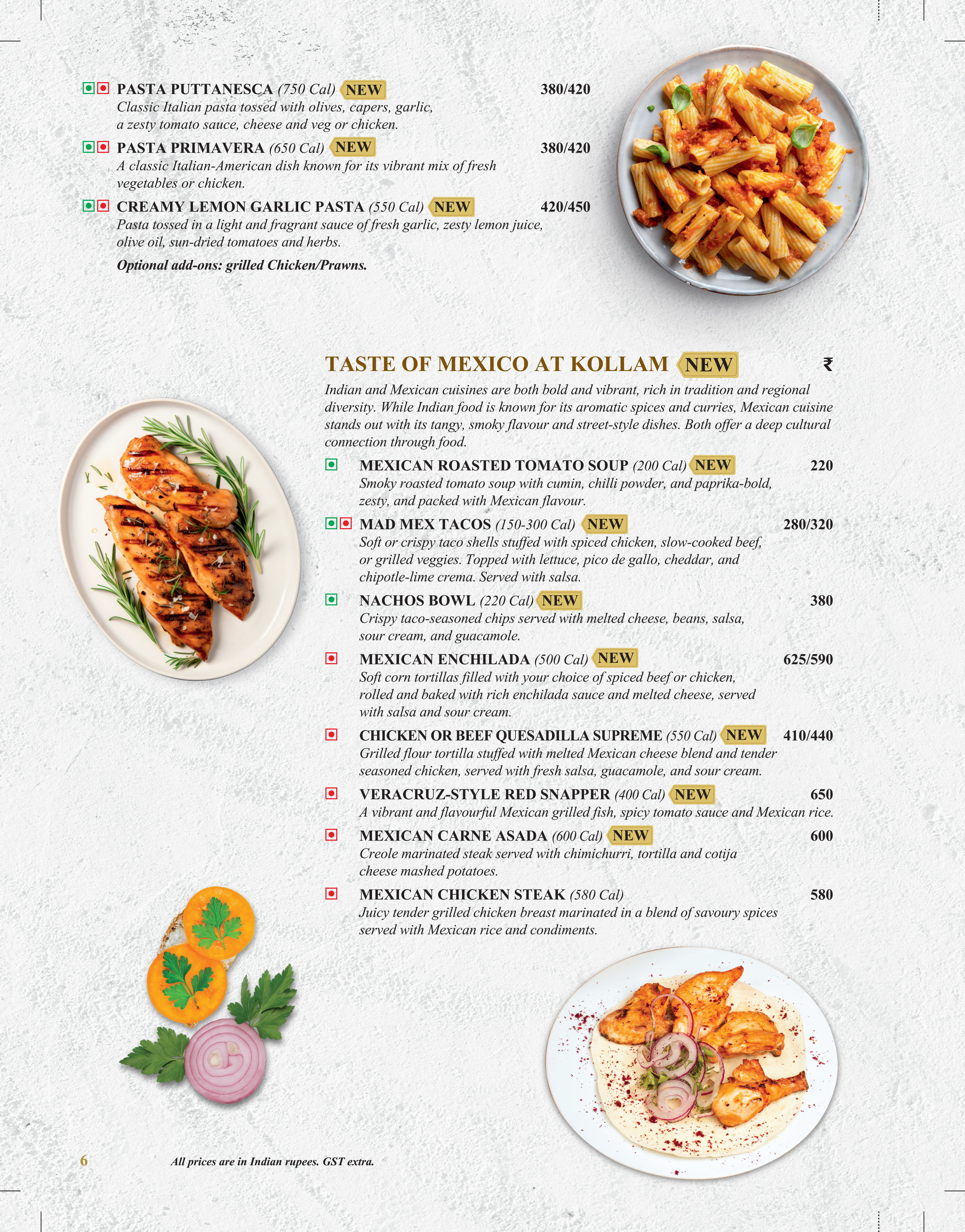 UpperCrust menu